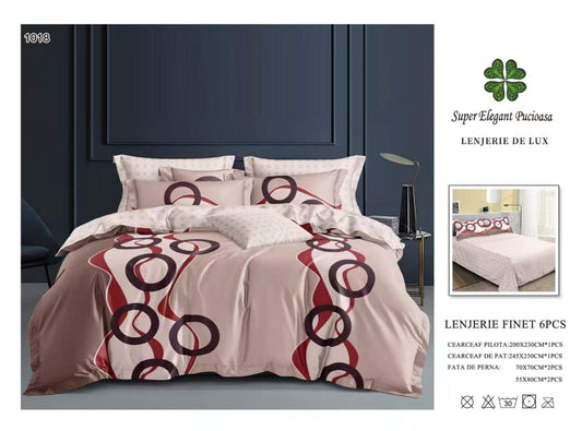 Lenjerie de Pat Bumbac Finet 6 Piese