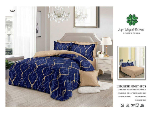 Lenjerie de Pat Bumbac Finet 6 Piese