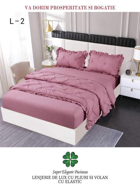 Lenjerie Din Finet Pliuri Si Volanase Cu Elastic