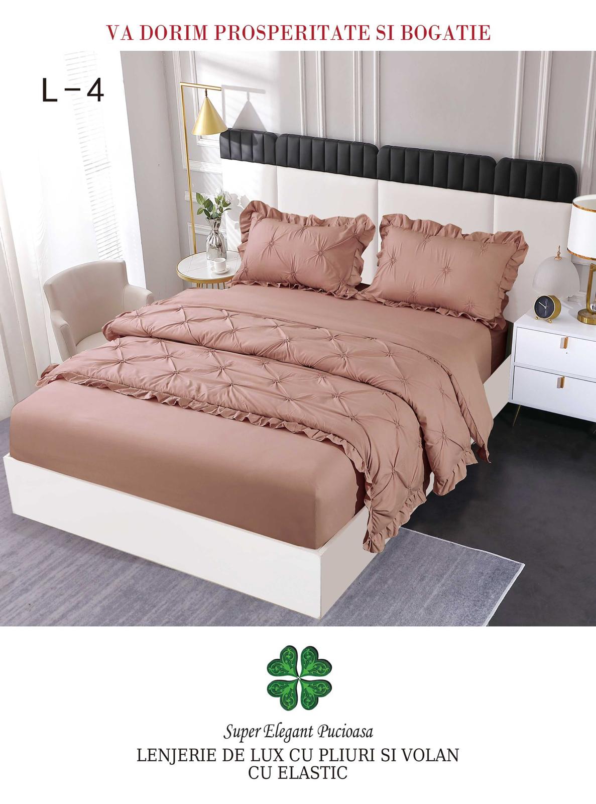 Lenjerie Din Finet Pliuri Si Volanase Cu Elastic