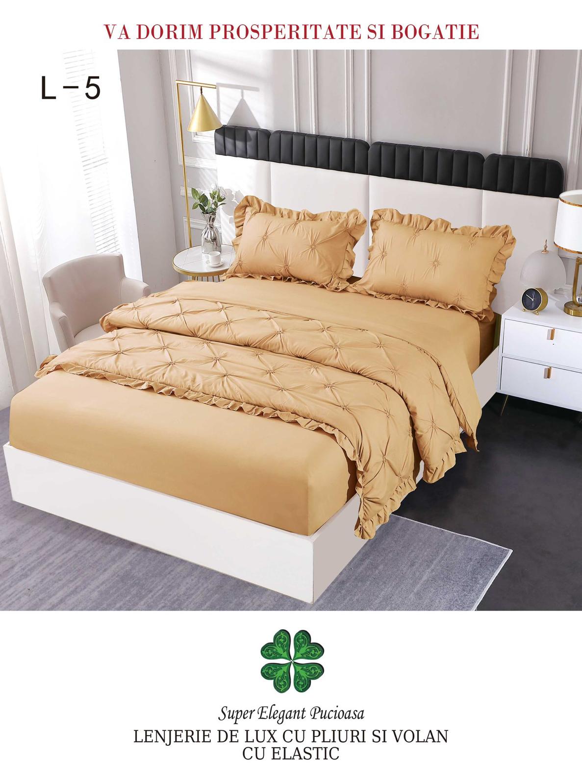 Lenjerie Din Finet Pliuri Si Volanase Cu Elastic