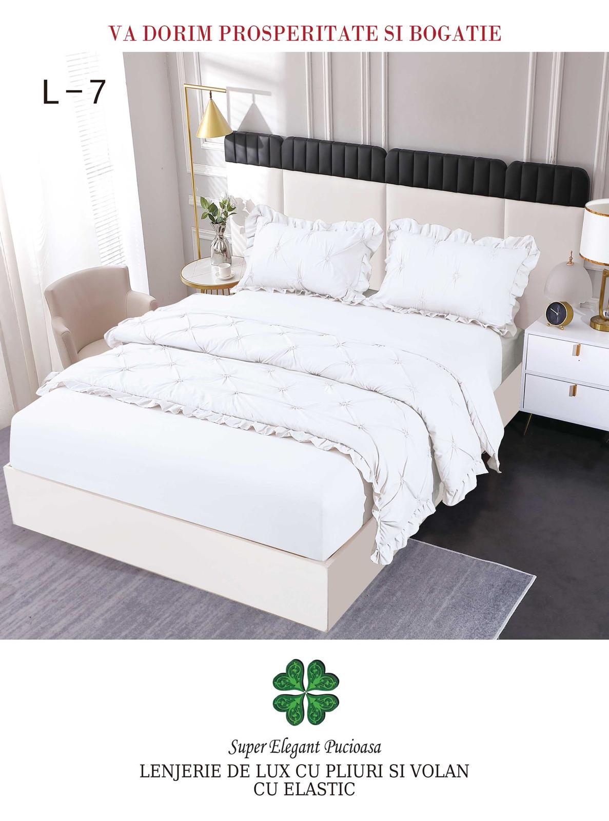 Lenjerie Din Finet Pliuri Si Volanase Cu Elastic