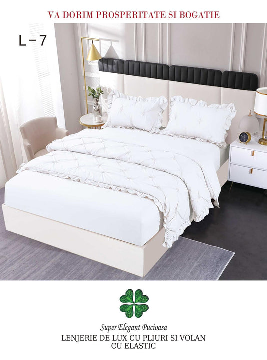 Lenjerie Din Finet Pliuri Si Volanase Cu Elastic