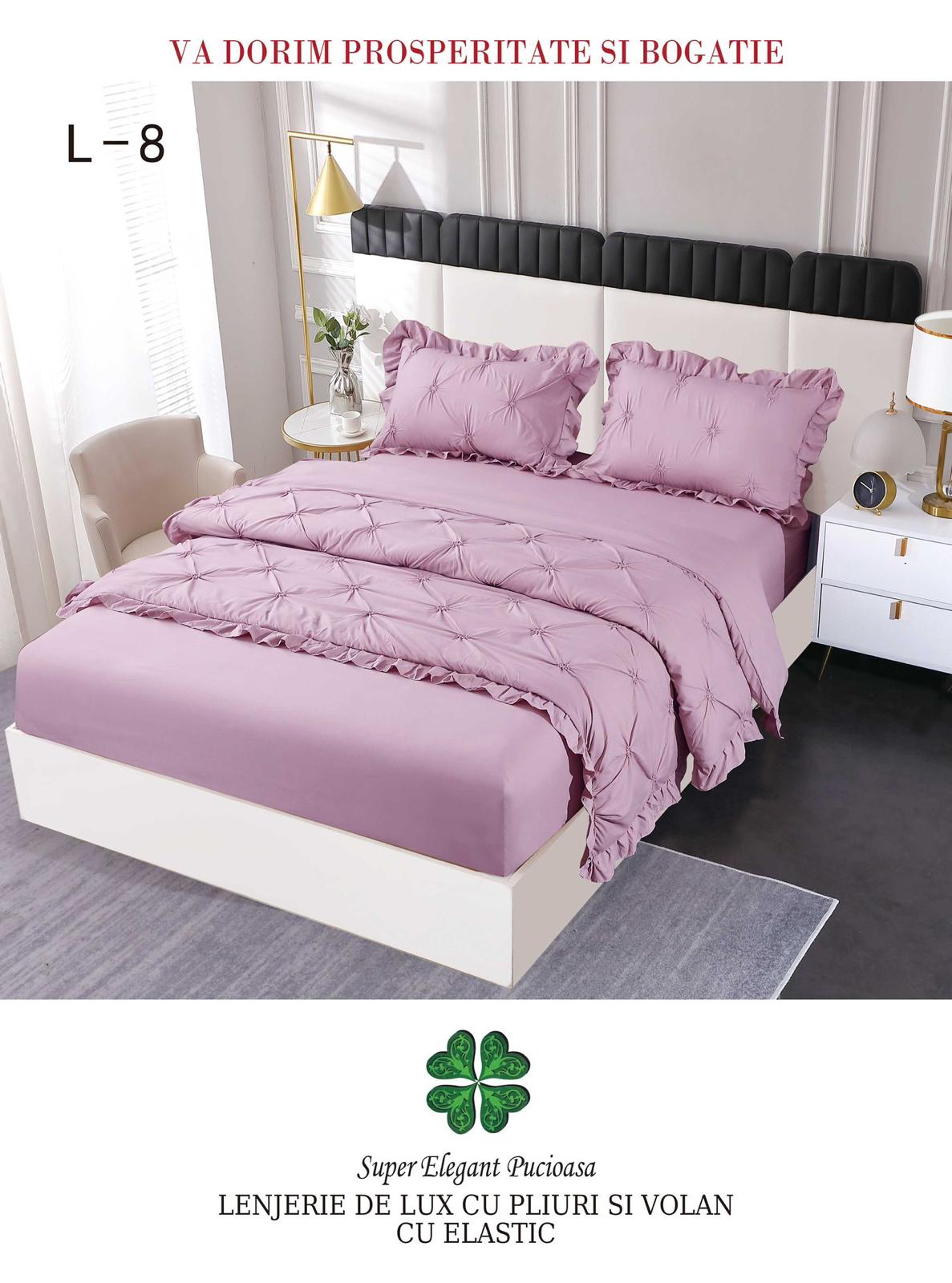 Lenjerie Din Finet Pliuri Si Volanase Cu Elastic