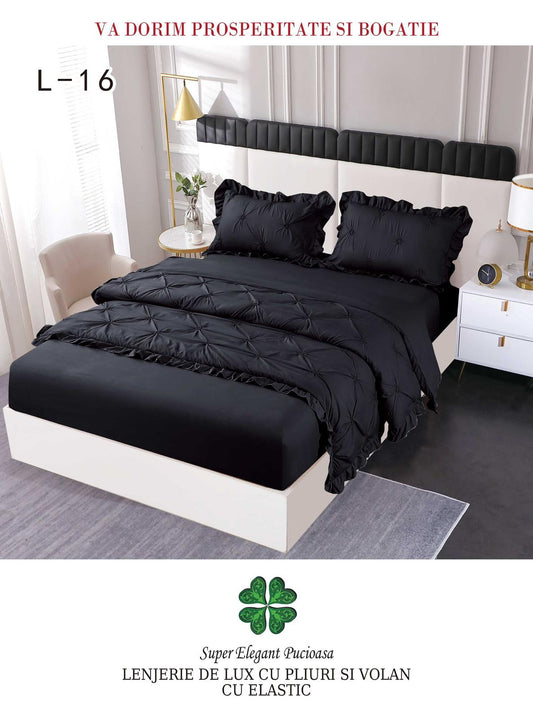 Lenjerie Din Finet Pliuri Si Volanase Cu Elastic