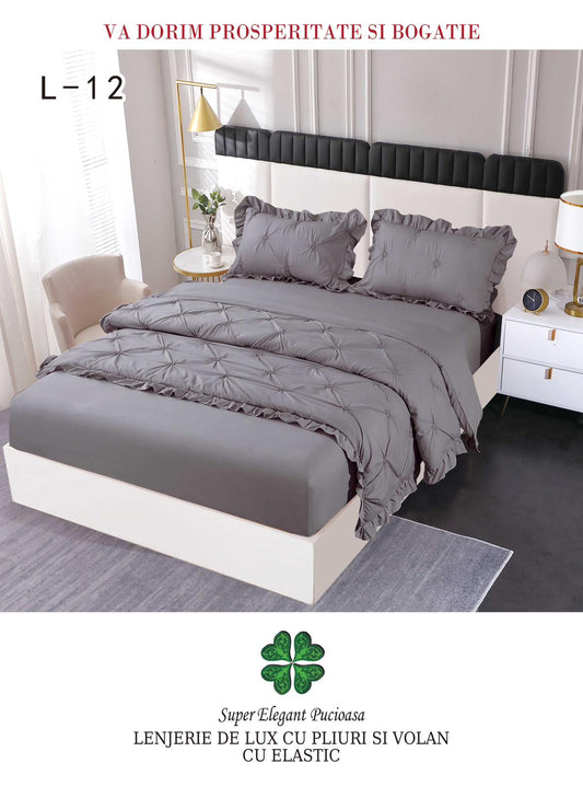 Lenjerie Din Finet Pliuri Si Volanase Cu Elastic