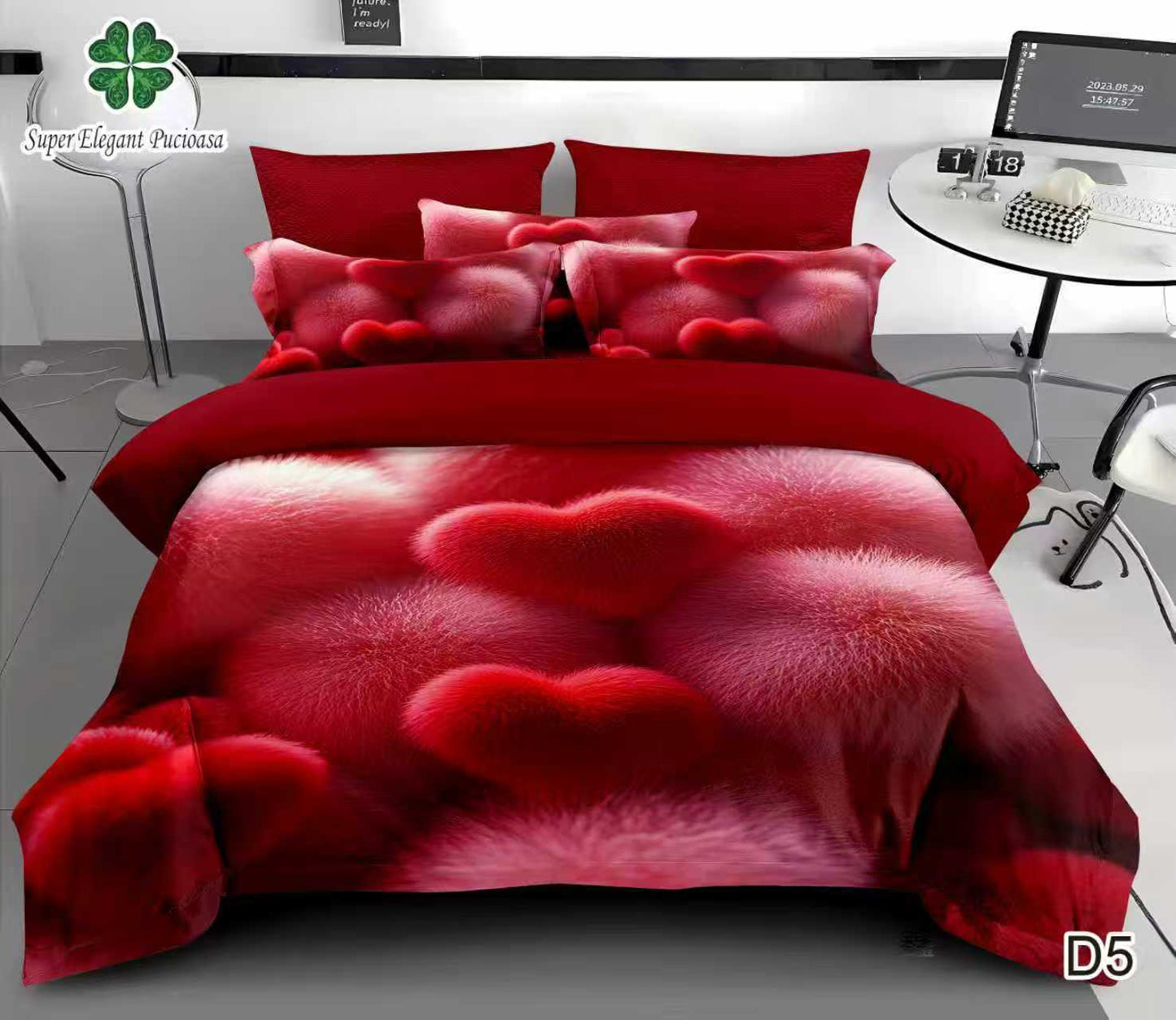 Lenjerie Bumbac Finet 6 Piese Cu Elastic 5D