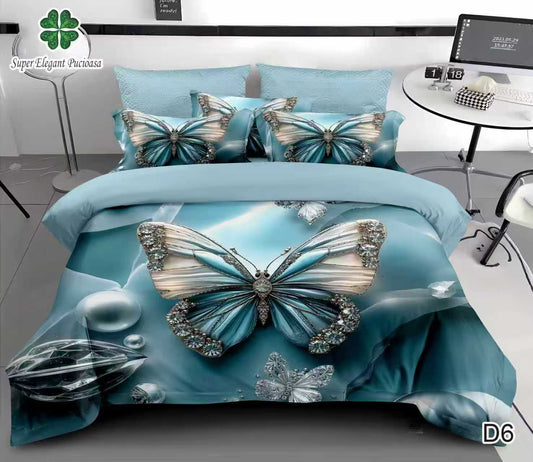 Lenjerie Bumbac Finet 6 Piese Cu Elastic 5D